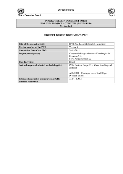 18135631-unfcccccnucc-cdm-executive-board-page-1-project-design-document-form-for-cdm-project-activities-f-cdm-pdd-version-04