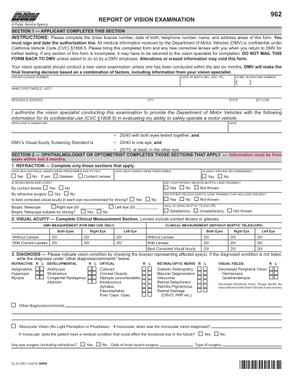 77 Dmv Driver Medical Evaluation Form Page 4 Free To Edit Download 