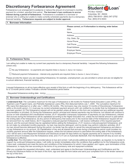 1830514-forbreq-forbearance-agreement-other-forms-scstudentloan