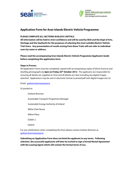 18496790-application-form-for-aran-islands-electric-vehicle-programme-seai