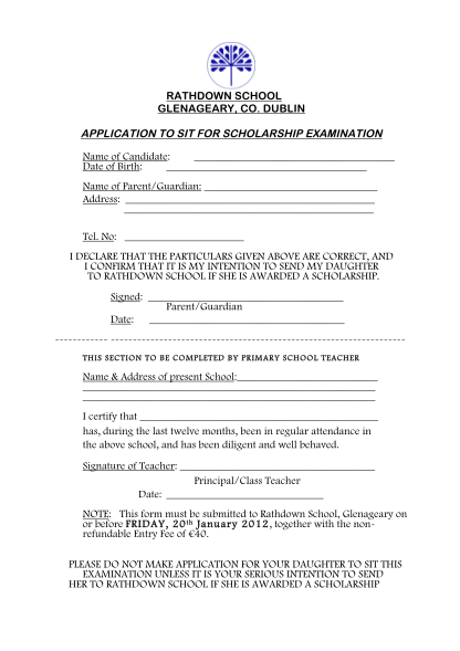 18522470-fillable-rathdown-school-scholarship-form