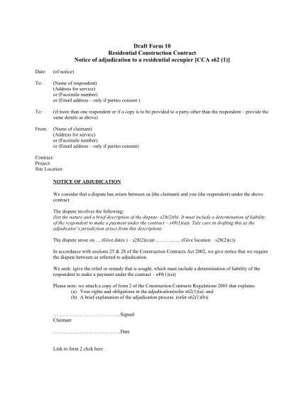 18582588-fillable-notice-of-adjudication-to-a-residential-occupier-cca-s622-form