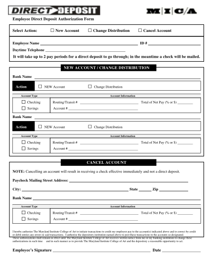 25 employee direct deposit authorization form page 2 free to edit download print cocodoc