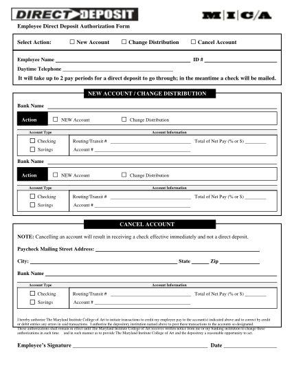 27 direct deposit authorization form free to edit download print cocodoc