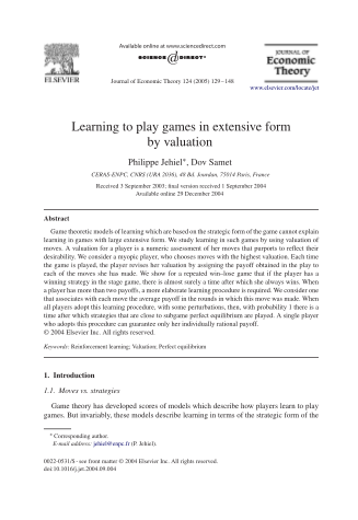 18764945-learning-to-play-games-in-extensive-form-by-valuation-enpc