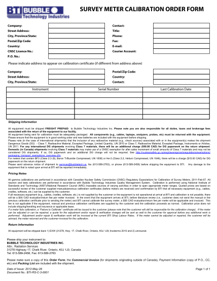 18847875-survey-meter-calibration-order-form-bubble-technology-industries