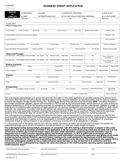 18854023-fillable-acura-business-credit-application-form
