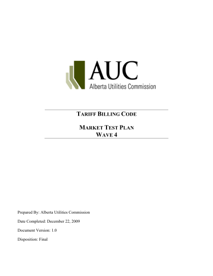 18995917-tariff-billing-code-wave-4-market-test-plan-aucabca-auc-ab
