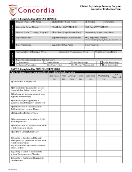 19028066-supervisor-evaluation-form-2011-concordia-university