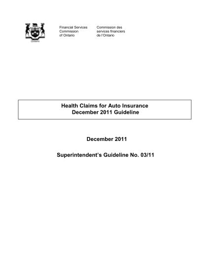 19032575-health-claims-for-auto-insurance-december-2011-guideline-public-accounting-experience-certification-report-partfull-time-experience-new-licence-application-form-9-1c-fsco-gov-on