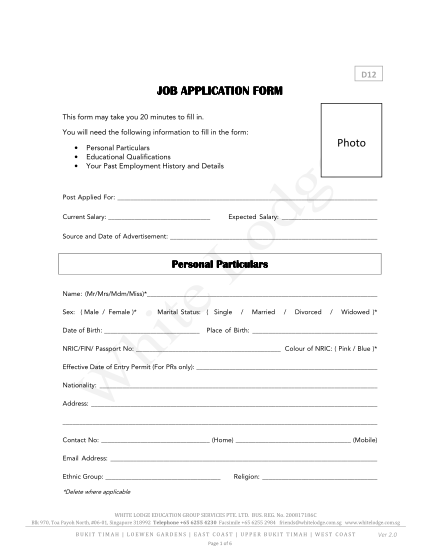 19127790-job-application-form-job-application-form-white-lodge