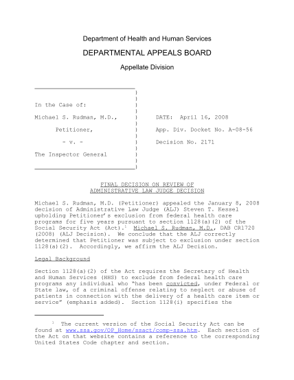 19170-dab2171-gappboard-decisions-dab-decisions-2171---us-department-of--hhs-united-states-department-of-health-and-human-services-forms-applications-and-grants-hhs