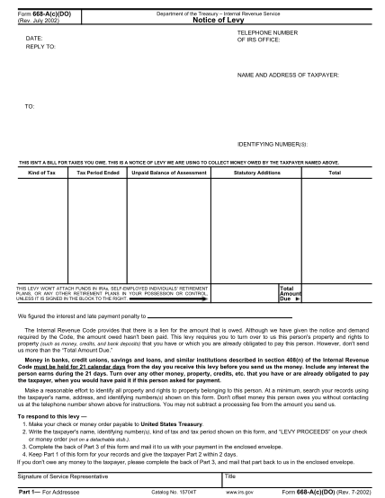 19181544-fillable-irs-form-668-wcdo-rev-7-2002