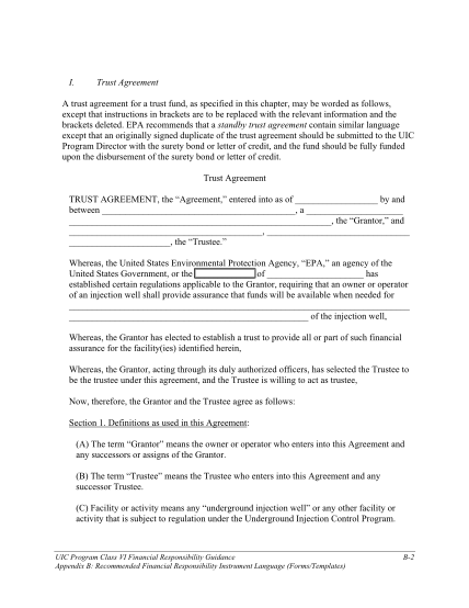 1919385-underground-injection-control-uic-class-vi-program-financial-responsibility-trust-agreement-form-july-2011-template-for-trust-fund-agreement-as-a-financial-responsibility-instrument-to-meet-the-requirements-of-the-federal-requirements