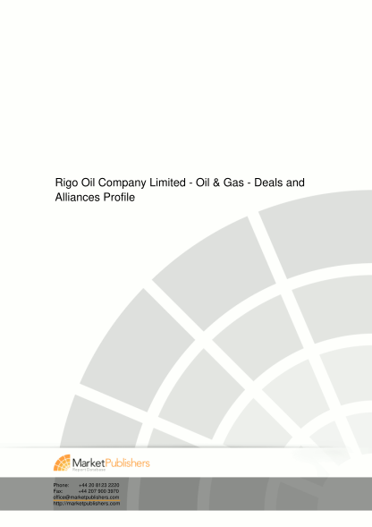 19206509-rigo-oil-company-limited-oil-amp-gas-deals-and-alliances-profile-market-research-report