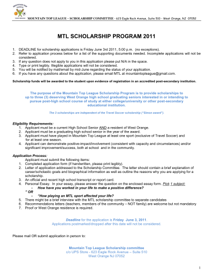 19219655-scholarship-application-template-2003-mountain-top-league