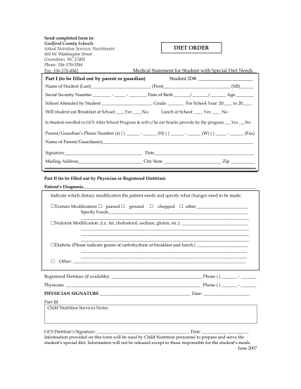 19247685-special-diet-order-form-guilford-county-schools