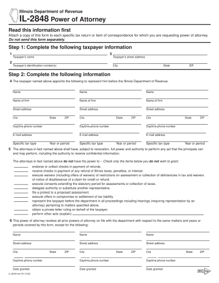 19261486-fillable-il-2848-power-of-attorney-instructions-form