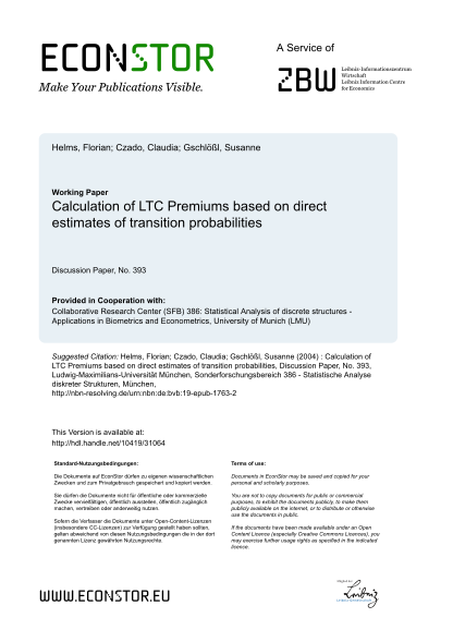 19386608-calculation-of-ltc-premiums-based-on-direct-estimates-econstor-econstor