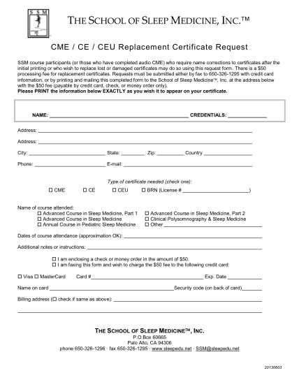 19452920-cme-certificate-request-form-duplicatereplacement