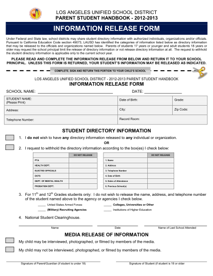 19456007-fillable-lausd-information-release-form