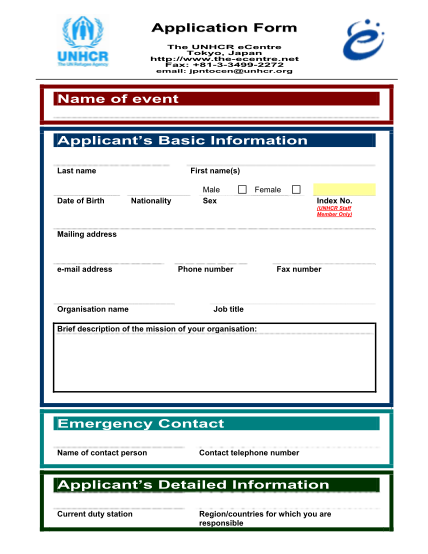 19456775-the-unhcr-ecentre-application-form-name-of-event-applicantamp39s