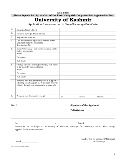 19456799-fillable-university-of-kashmir-hw-to-fill-application-form-correction-in-name-kashmiruniversity
