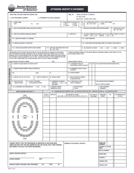 19475315-fillable-dental-network-of-america-po-box-23060-belleville-il-62223-0060-phone-number-form