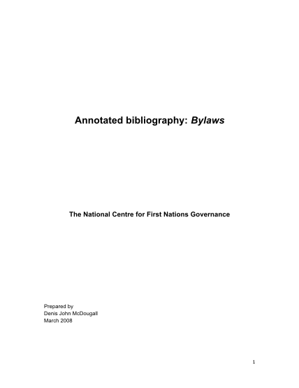 1950032-annotated-bibliography-bylaws-national-centre-for-first-nations