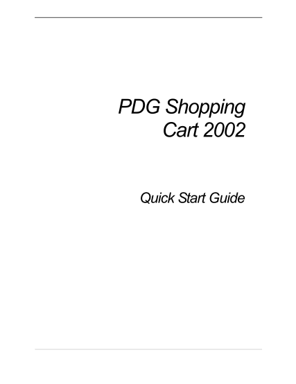 19509181-pdg-shopping-cart-2002-quick-start-guide