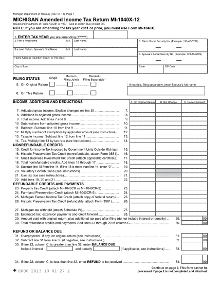 19538695-mi-1040x-michigan-amended-income-tax-return-state-of-michigan-taxhow