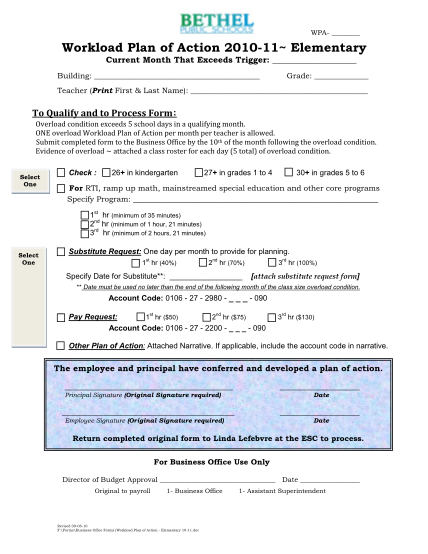 19565345-workload-plan-of-action-2010-11-elementary-bethel-education-bethelea