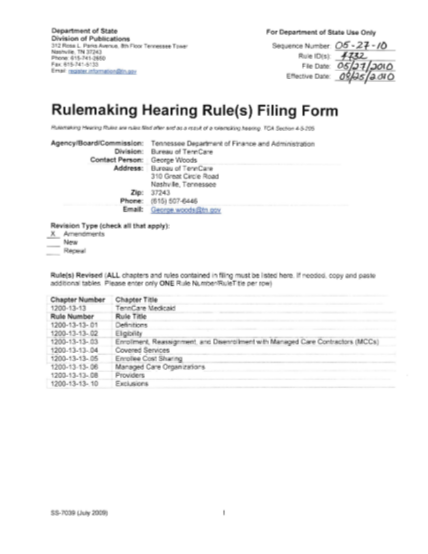 195992-05-27-10-rulemaking-hearing-rules-filing-form--tennessee-state-tennessee-tn