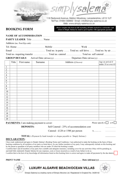 19600537-booking-form-simply-salema