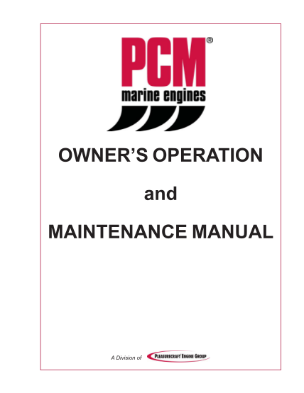19651225-pcm-owners-operation-and-maintenance-manual-nautique-marine