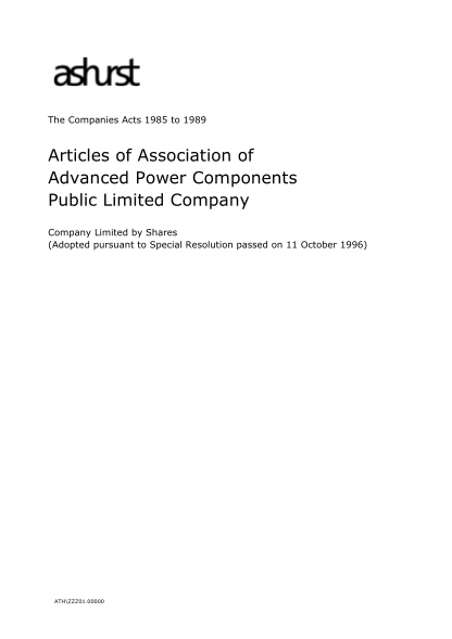 19668375-articles-of-association-of-advanced-power-components-public-apc-plc-co