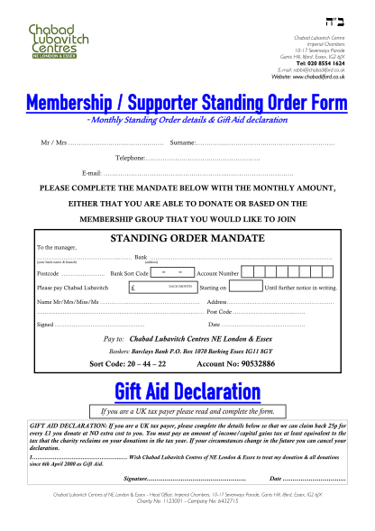 19725960-form-membership-direct-debit-amp-gift-aid-ilford-chabadilfordcouk