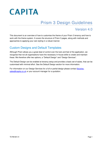 19781676-prism-design-guidelines-capita-software-and-managed-services-capita-softwareandmanagedservices-co