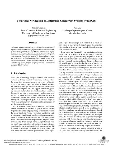 19894490-behavioral-veri-cation-of-distributed-concurrent-systems-with-fldit-cs-uni-dortmund