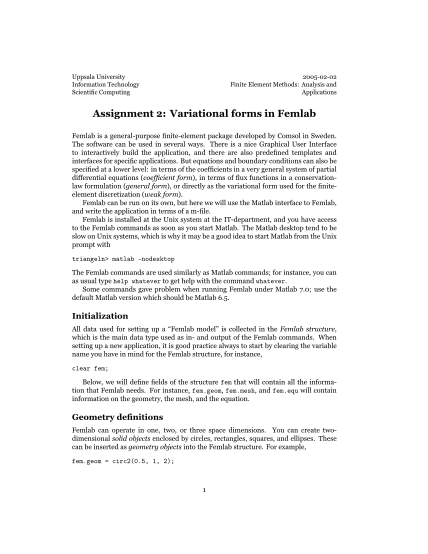 20273209-assignment-2-variational-forms-in-femlab-department-of-it-uu