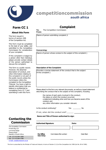 20366442-fillable-where-to-get-form-cc1-complaint-form-for-the-competition-commission-south-africa-compcom-co