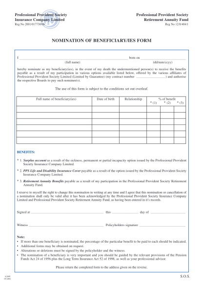 20412446-fillable-nomination-of-beneficiary-form-by-sanlam-sanlam-co