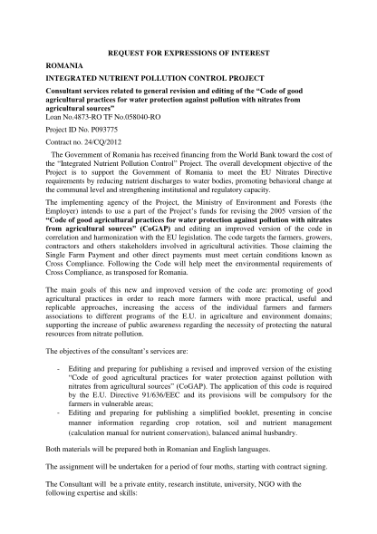 20595984-request-for-expressions-of-interest-romania-integrated-nutrient-pollution-control-project-consultant-services-related-to-general-revision-and-editing-of-the-code-of-good-agricultural-practices-for-water-protection-against-pollution-wi