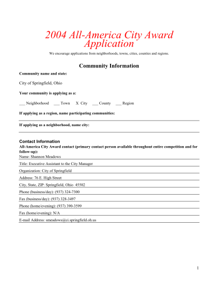 20734164-2004-all-america-city-award-application-city-of-springfield-ohio-ci-springfield-oh