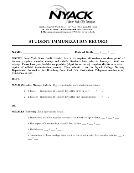 20941703-student-immunization-record-nyack-college-nyack