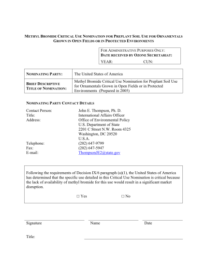 21106618-2007-methyl-bromide-critical-use-nomination-ornamentals-2007-us-nomination-for-methyl-bromide-critical-use-exemptions-epa