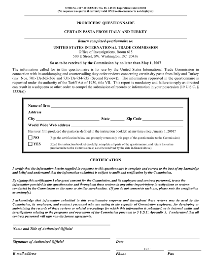 21272262-us-producer-questionnaire-templatedoc-instructions-for-form-4720-usitc