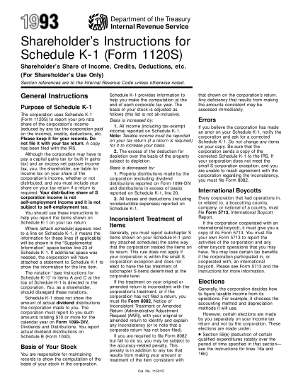 21298566-1993-inst-1120s-schedule-k-1-instructions-for-schedule-k-1-form-1120s-irs