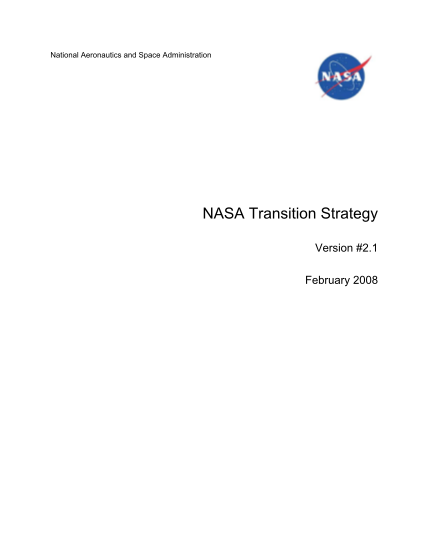 21318769-nasa-transition-strategy-enterprise-architecture-nasa