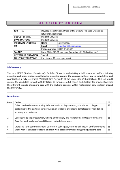 213345525-job-description-form-job-title-budget-centre-student